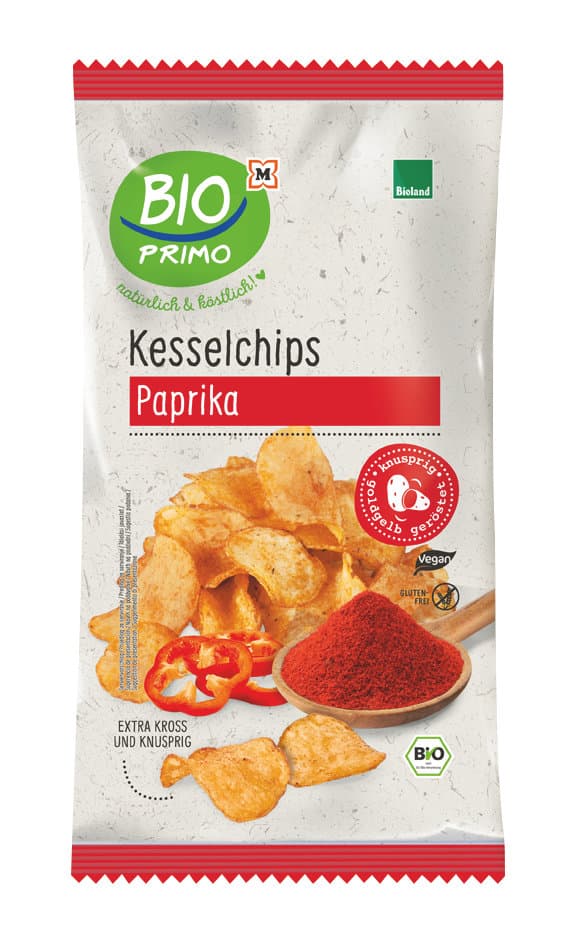BIO PRIMO Bioland-Kesselchips Paprika