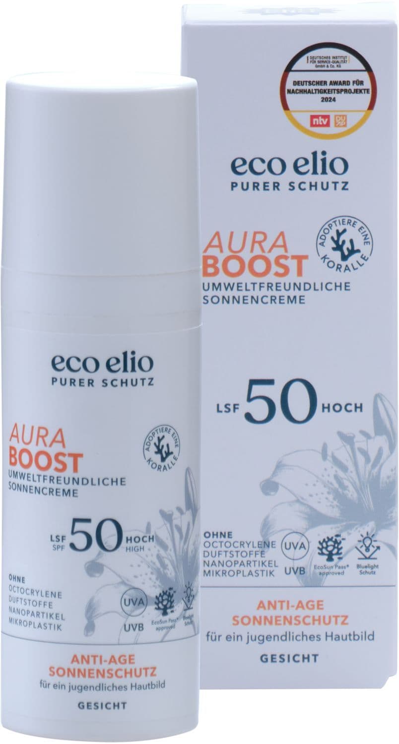 eco elio Aura Boost Sonnencreme LSF50