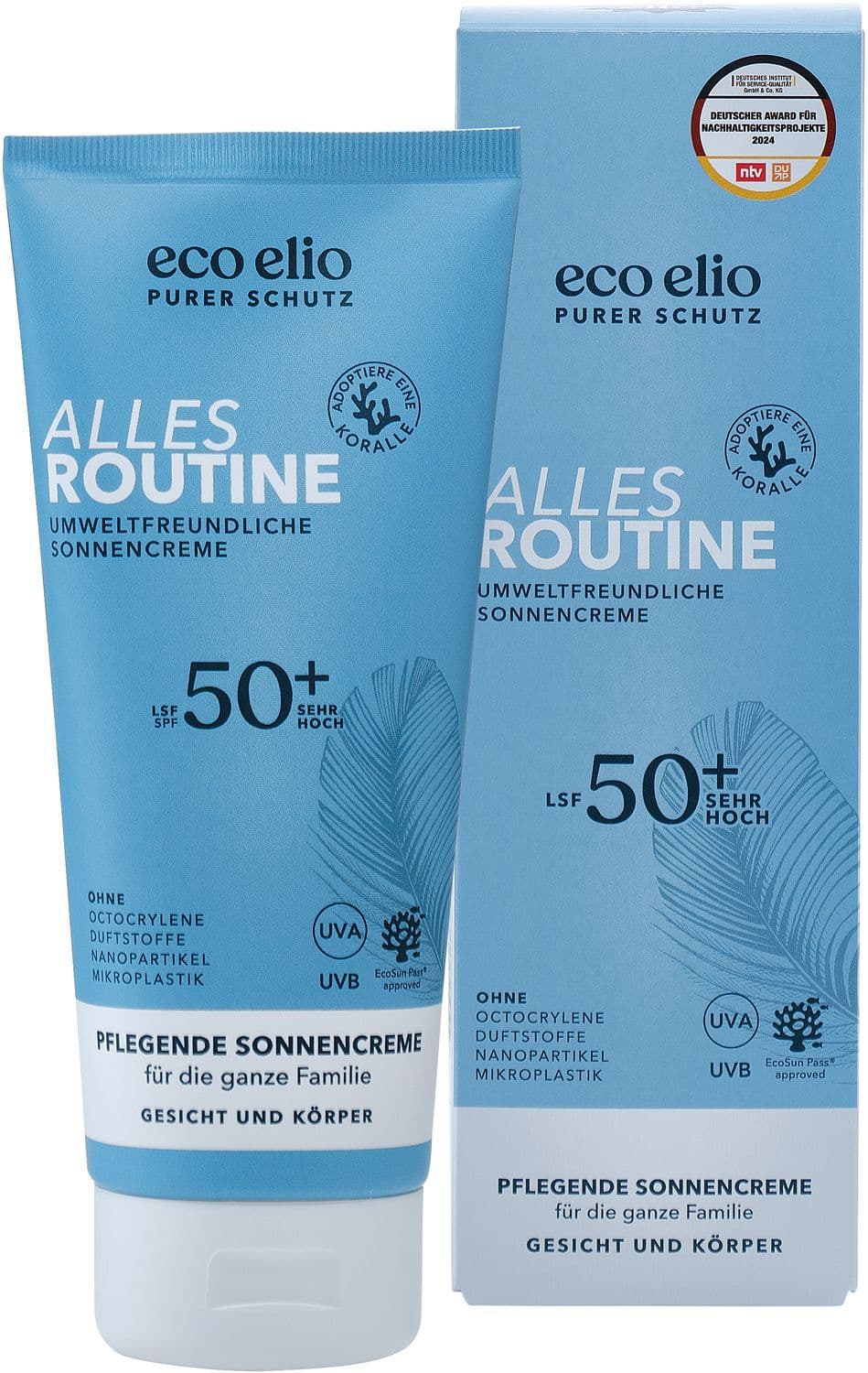 eco elio Alles Routine Sonnencreme LSF 50+