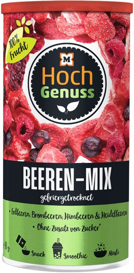 Hochgenuss Beeren Mix gefriergetrocknet