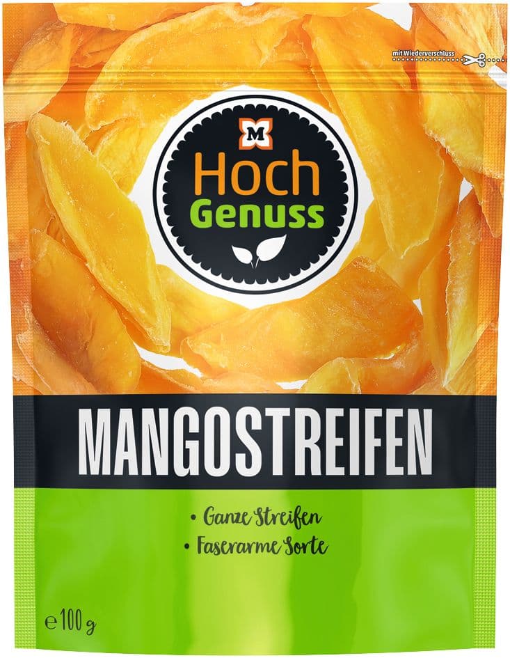Hochgenuss Ganze Mangostreifen