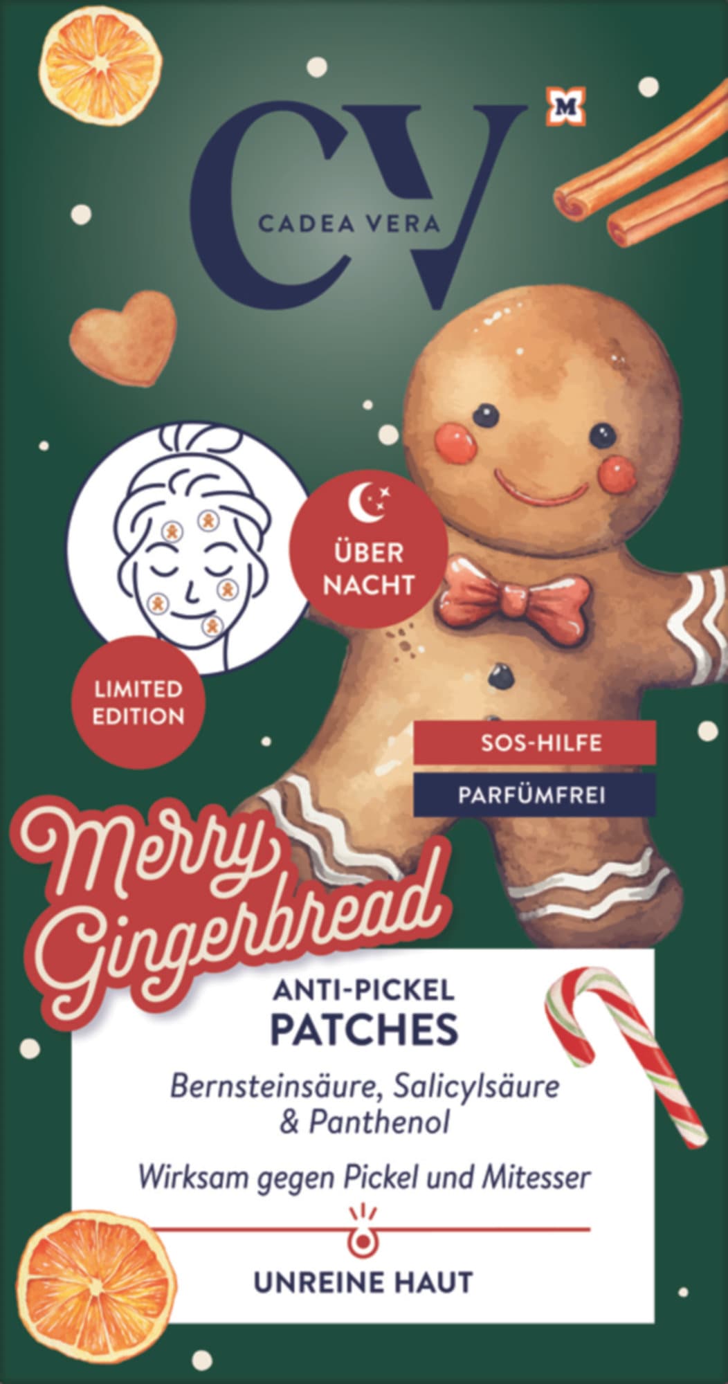 CV Merry Gingerbread Anti-Pickel Patches