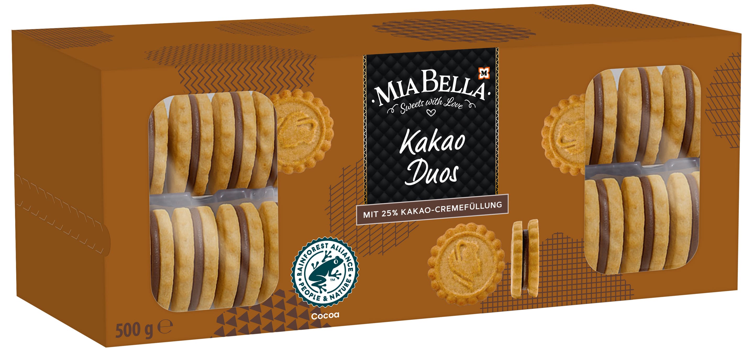 MIA BELLA Doppelkekse mit Kakaocreme
