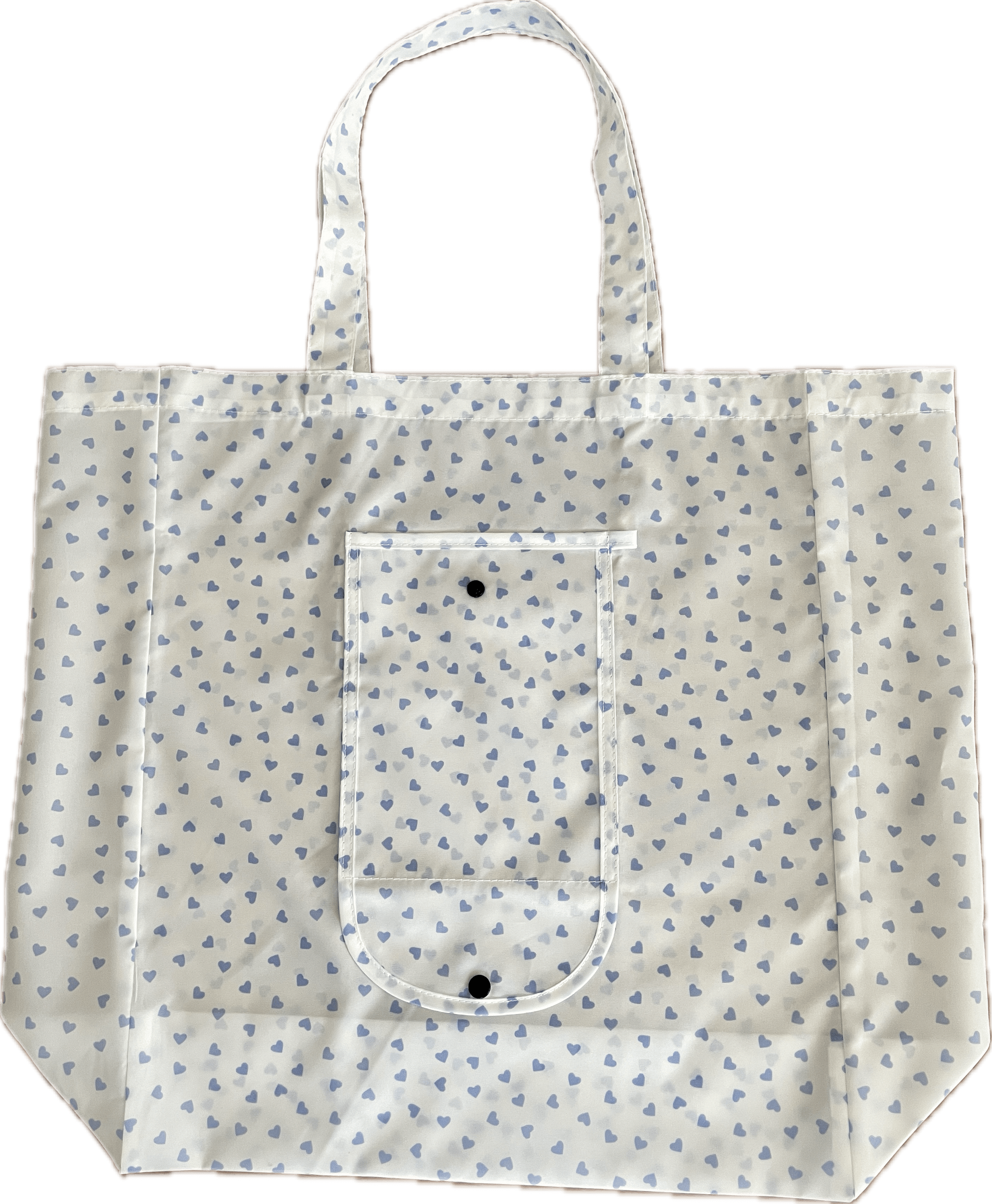 TRENDSHOP Einkaufstasche Herzen faltbar