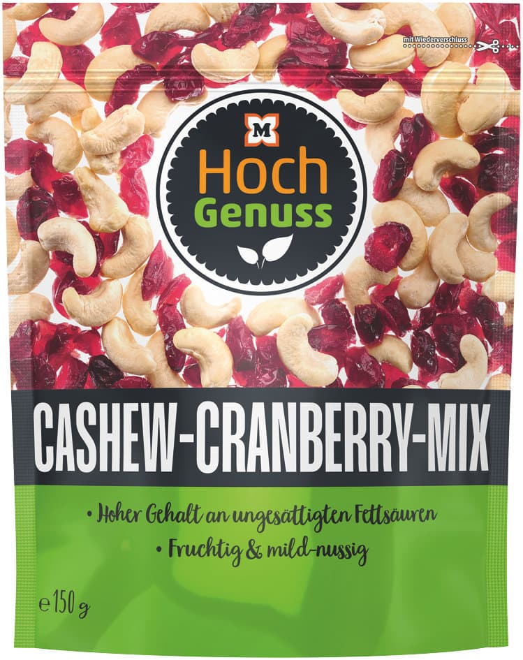 Hochgenuss Cashew Cranberry Mix
