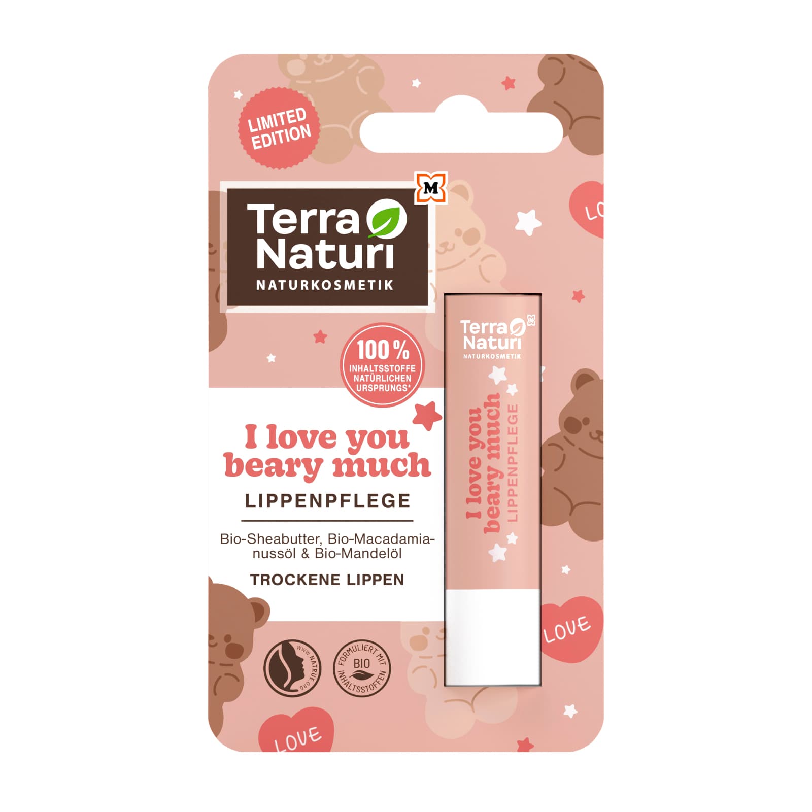 Terra Naturi I love you beary much Lippenpflege