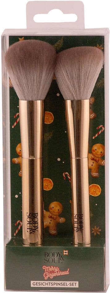 BODY&SOUL Merry Gingerbread Gesichtspinsel Set