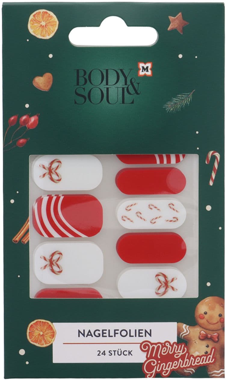 BODY&SOUL Merry Gingerbread Nagelfolien