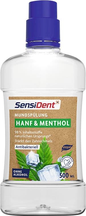 SensiDent Mundspülung Hanf & Menthol