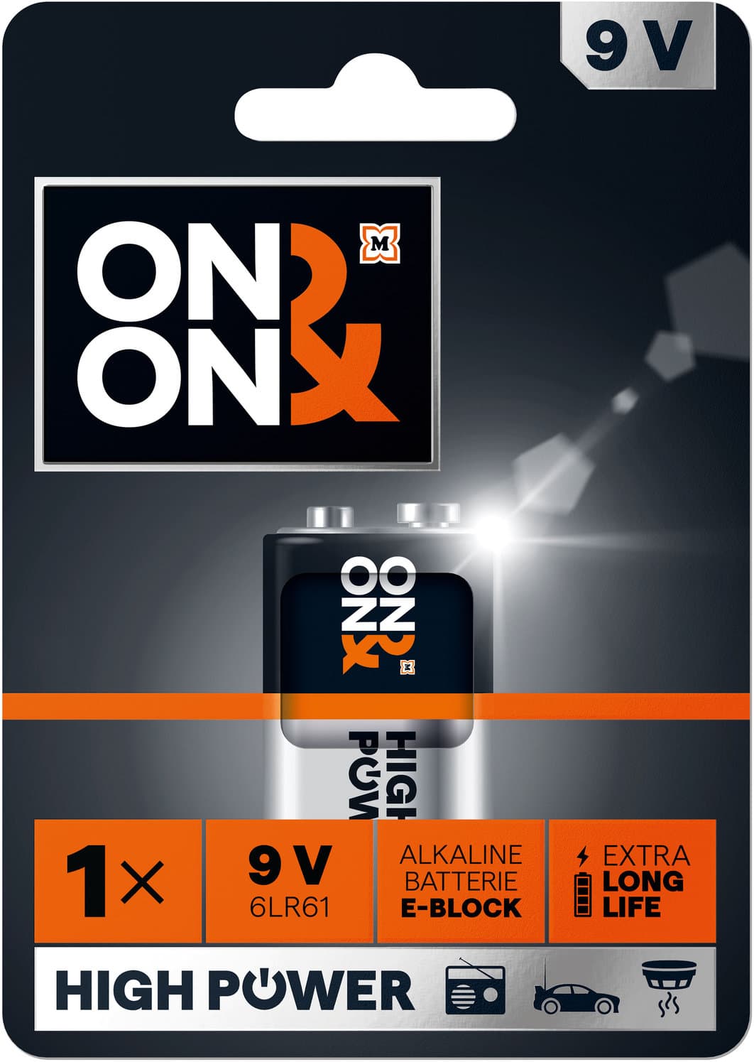 ON&ON Alkaline 9V Block