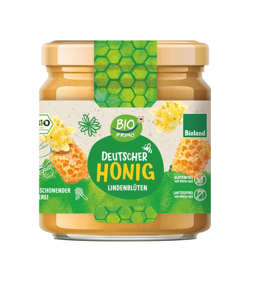 BIO PRIMO Bioland Deutscher Lindenblütenhonig
