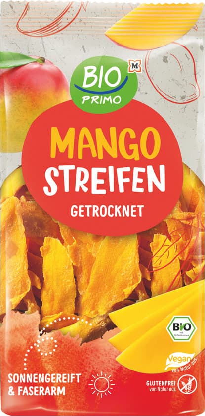 BIO PRIMO Bio Mangostreifen getrocknet