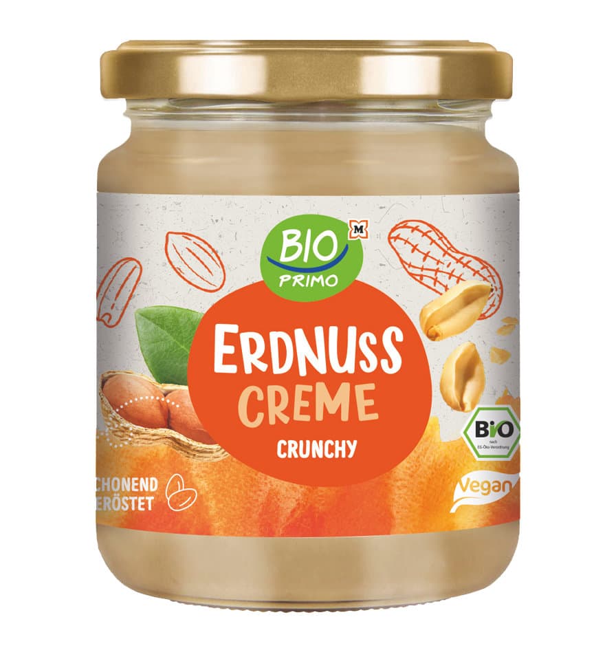 BIO PRIMO Bio Erdnusscreme Crunchy