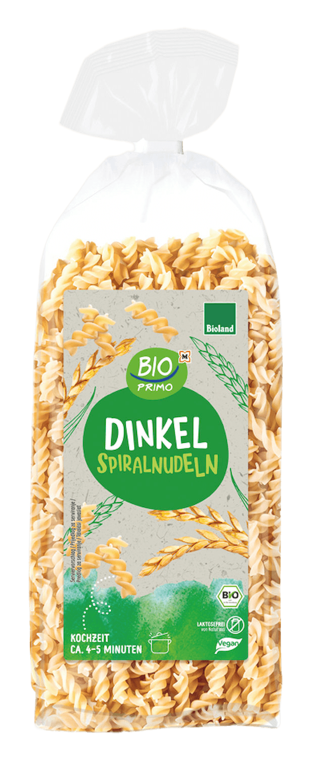 BIO PRIMO Bioland-Dinkel Spiralen