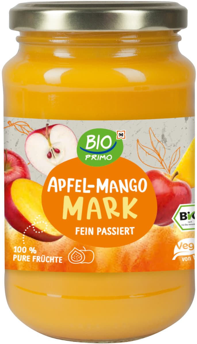 BIO PRIMO Bio Apfel-Mango Mark fein passiert