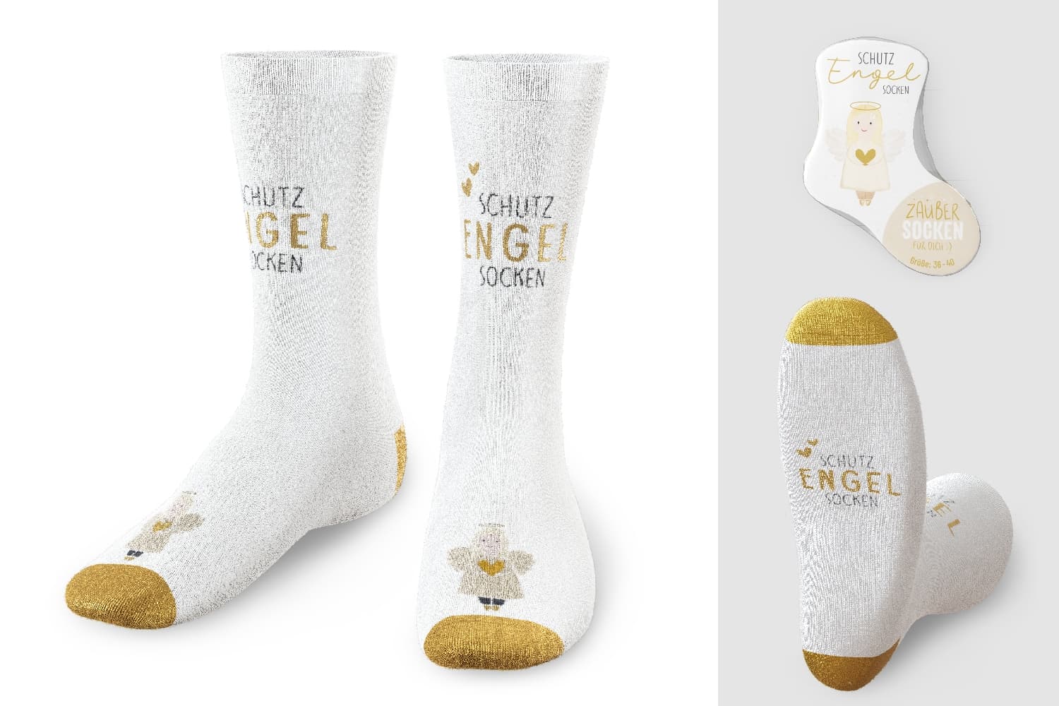 Geschenk für Dich Zaubersocken Schutzengel Socken