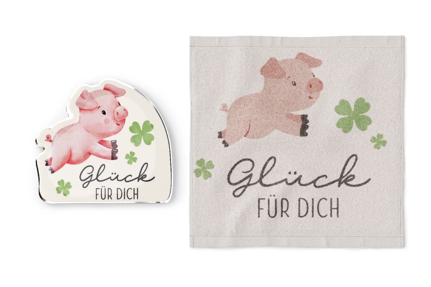Geschenk für Dich Handtuch Glück für Dich