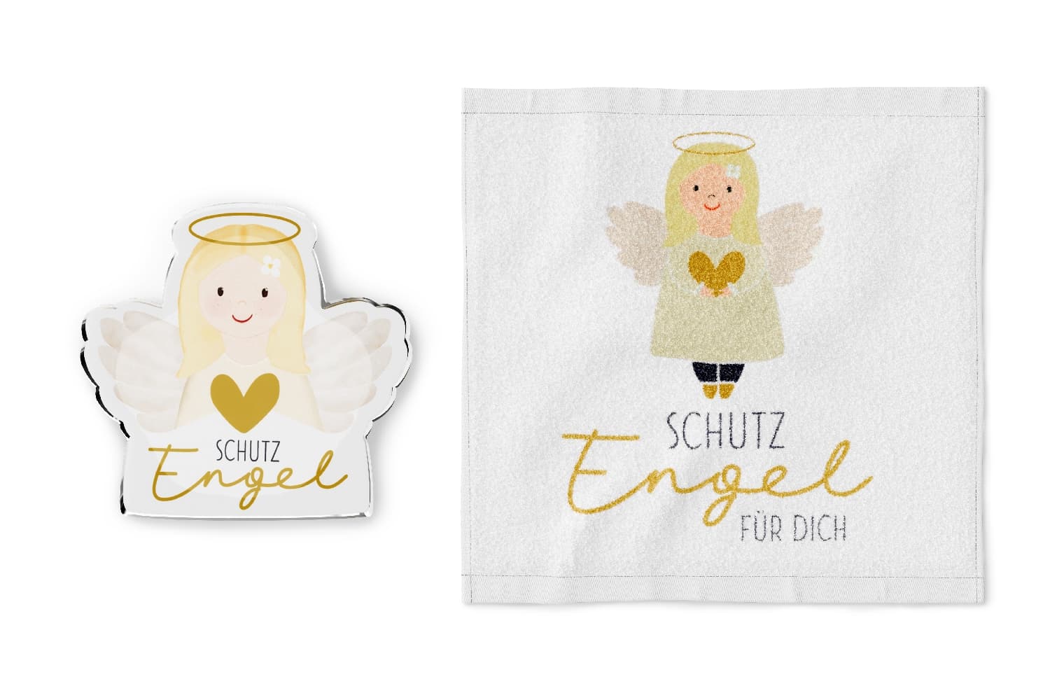 Geschenk für Dich Handtuch Schutzengel