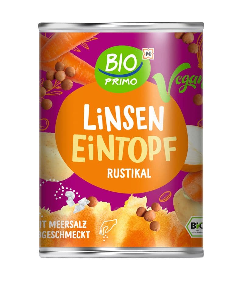 BIO PRIMO Bio Linsen Eintopf