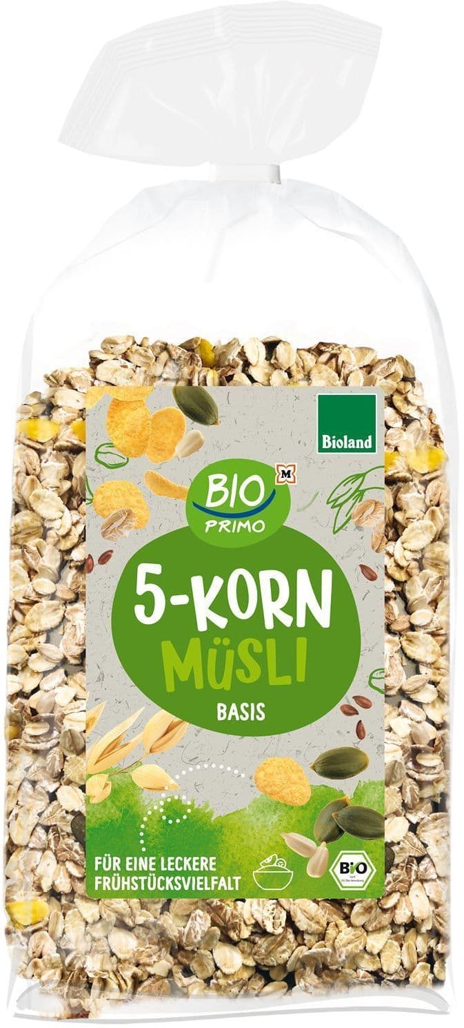 BIO PRIMO Bioland-5 Korn Basis Müsli