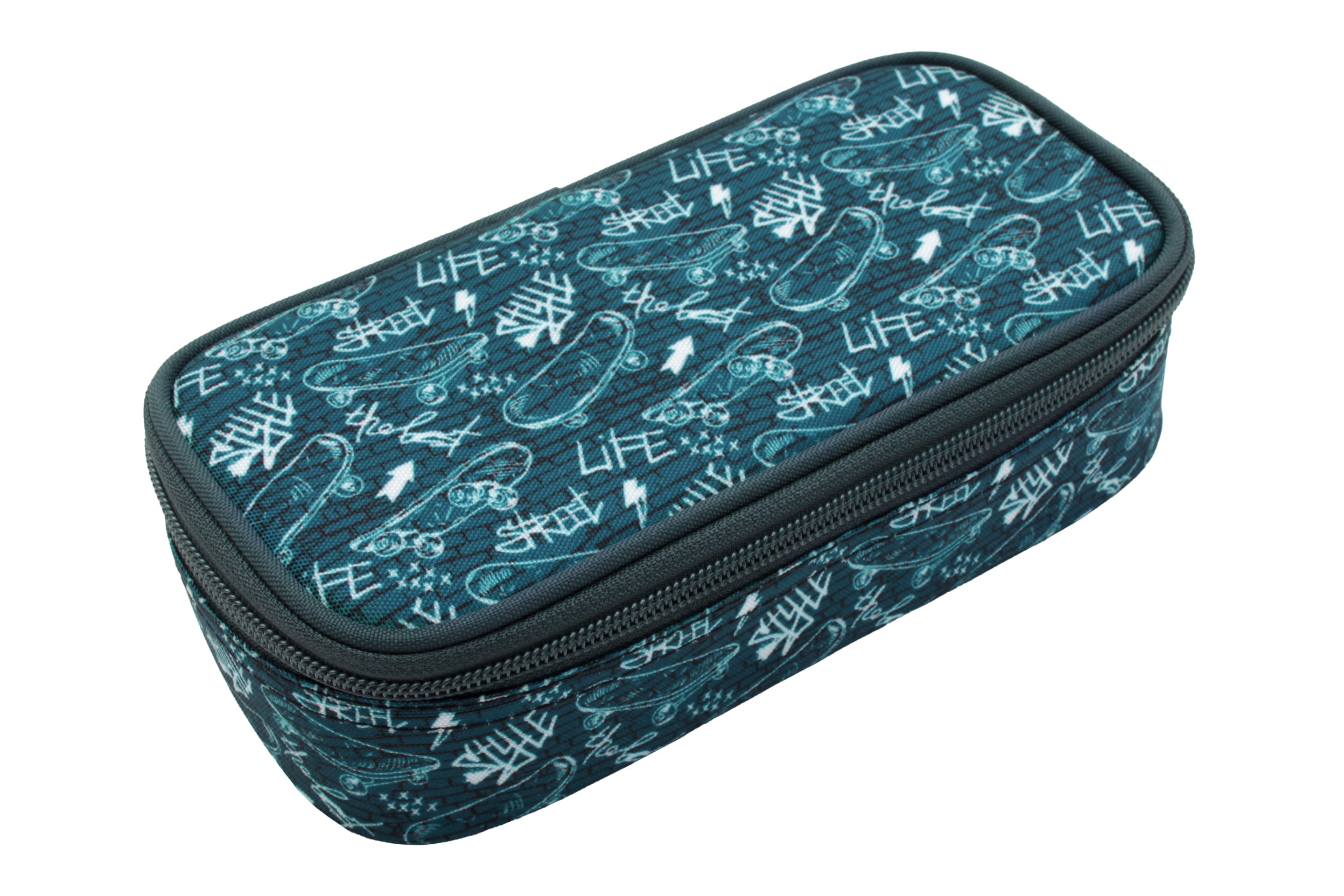 PAPERZONE Schlamperbox SKATEBOARDS, BLAU