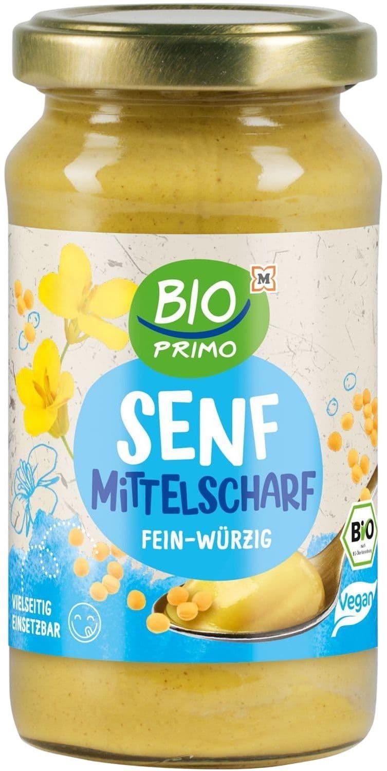 BIO PRIMO Bio Senf Mittelscharf