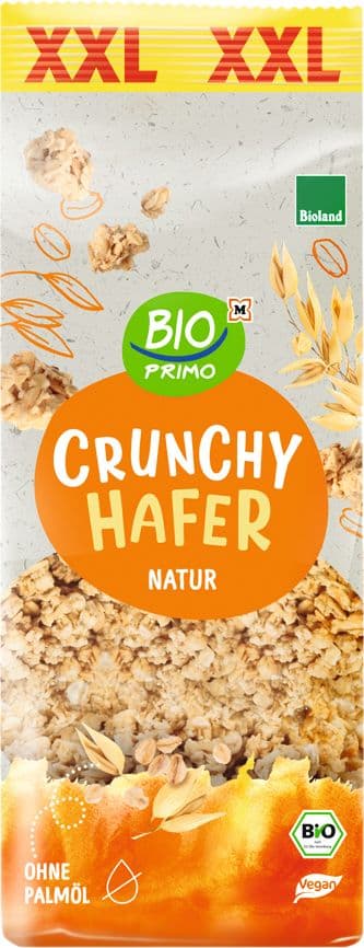 BIO PRIMO Bioland-Crunchy Hafer Natur XXL
