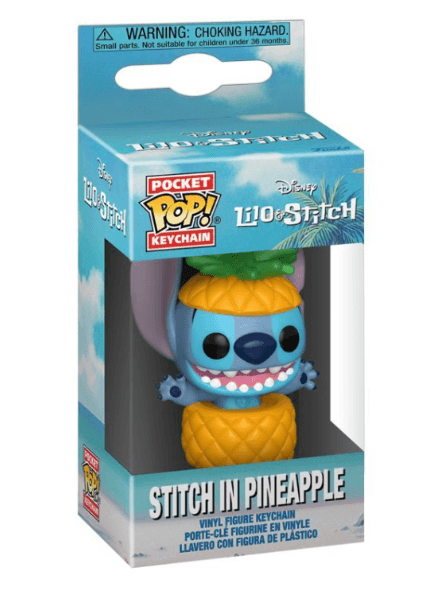 Funko - POP! - Lilo & Stitch POP! Keychain – Stitch in Ananas Vinyl‑Schlüsselanhänger ca. 10cm
