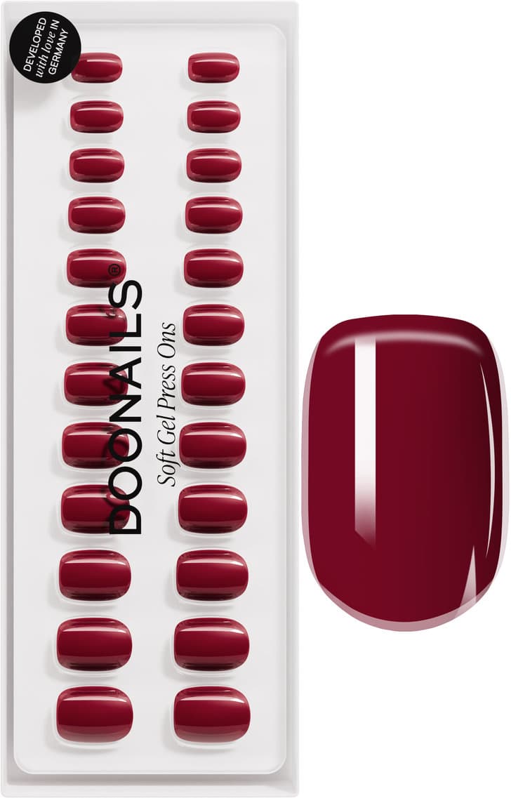 DOONAILS Soft Gel Press Ons Heartbreaker Extra Short Square