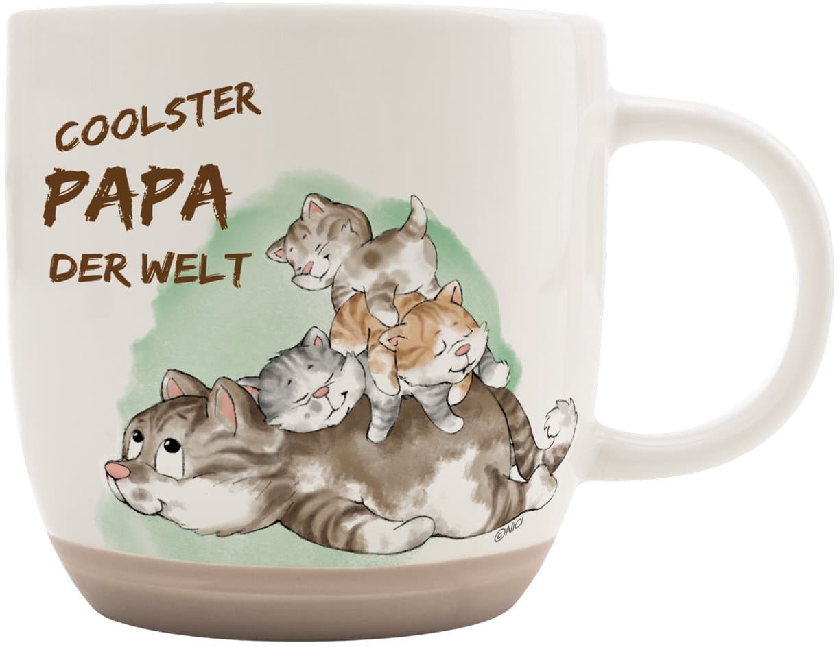 NICI Tasse Katze Coolster Papa der Welt 400ml