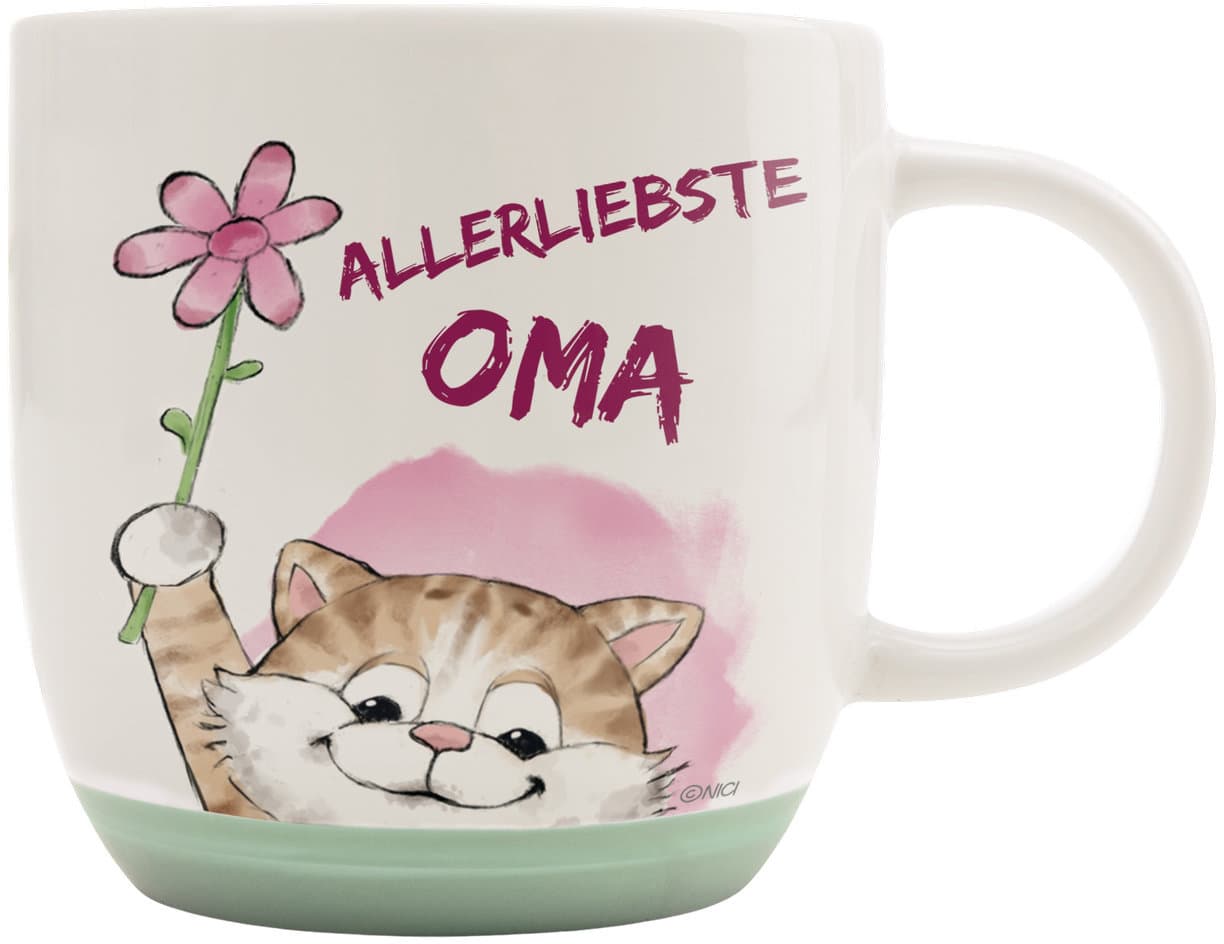 NICI Tasse Katze Allerliebste Oma 400ml
