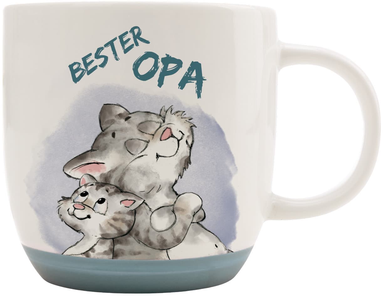 NICI Tasse Katze Bester Opa 400ml