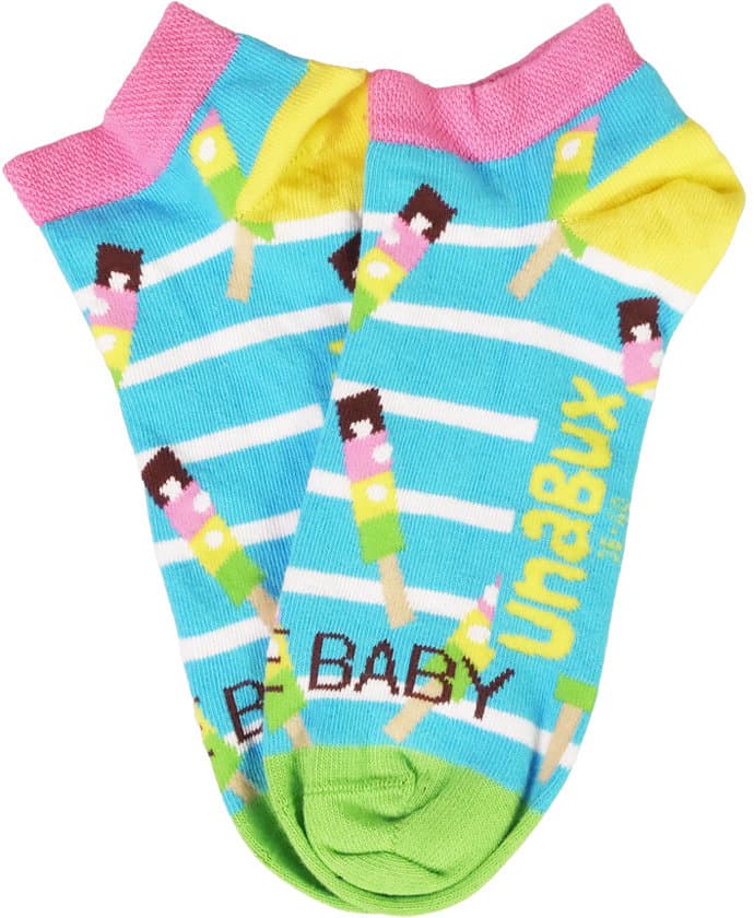 UnaBux Unisex Sneaker Socken Ice