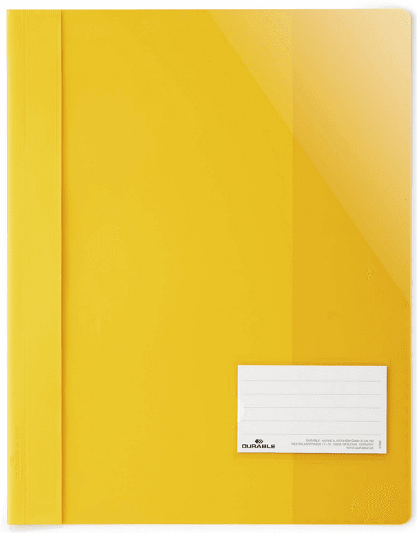 DURABLE Sichthefter A4+ Kunststoff 244x310mm gelb