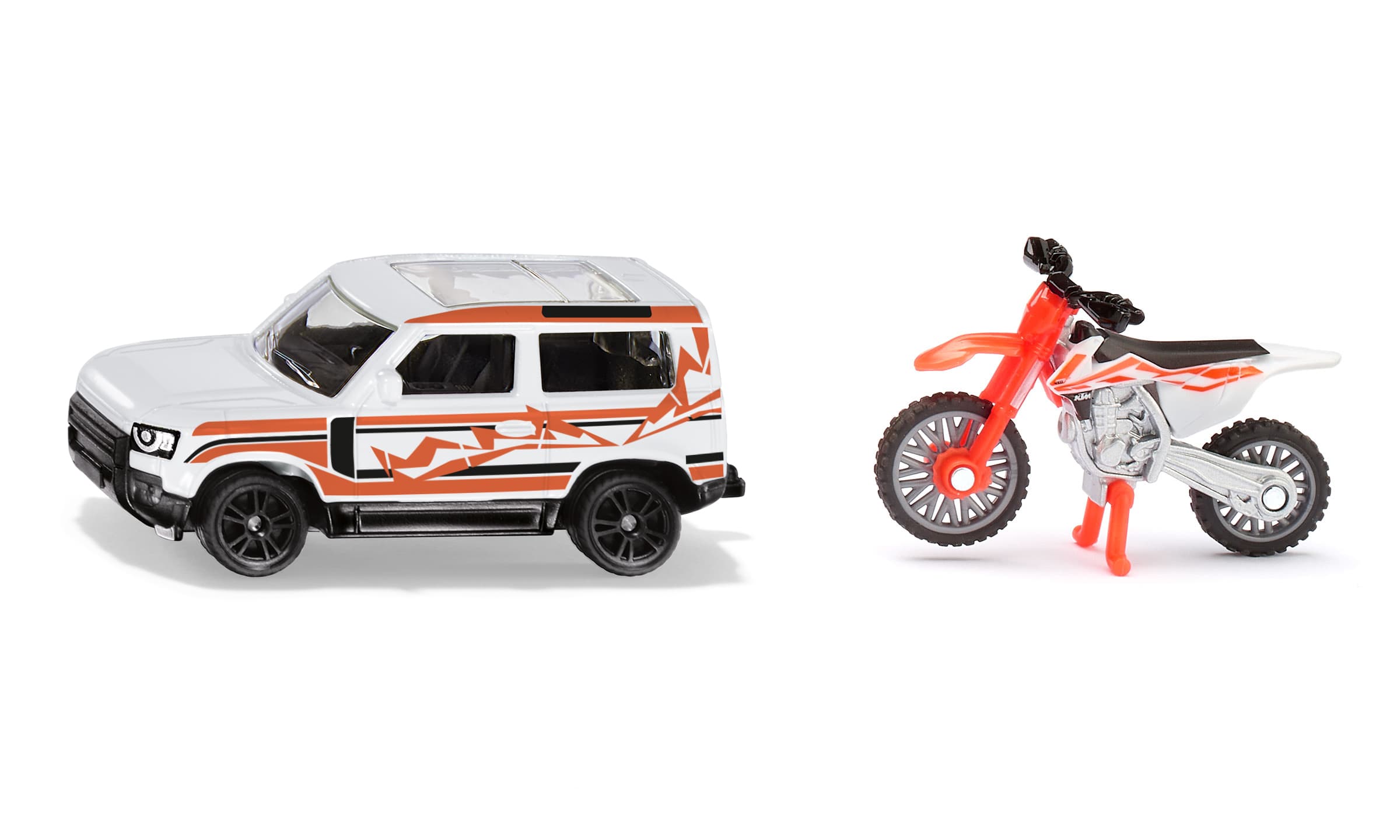 SIKU 1114 Land Rover Defender mit KTM Motorrad