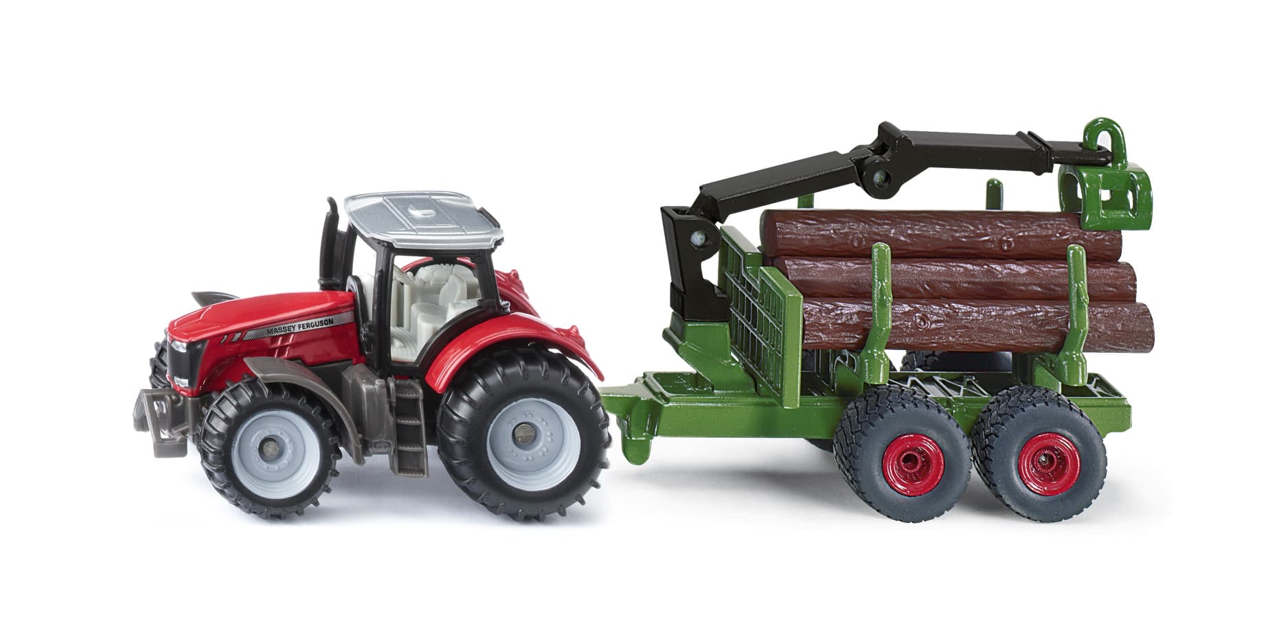 SIKU 1134 Massey Ferguson mit Forstanhänger