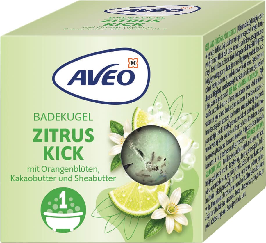 AVEO Badekugel Zitrus Kick