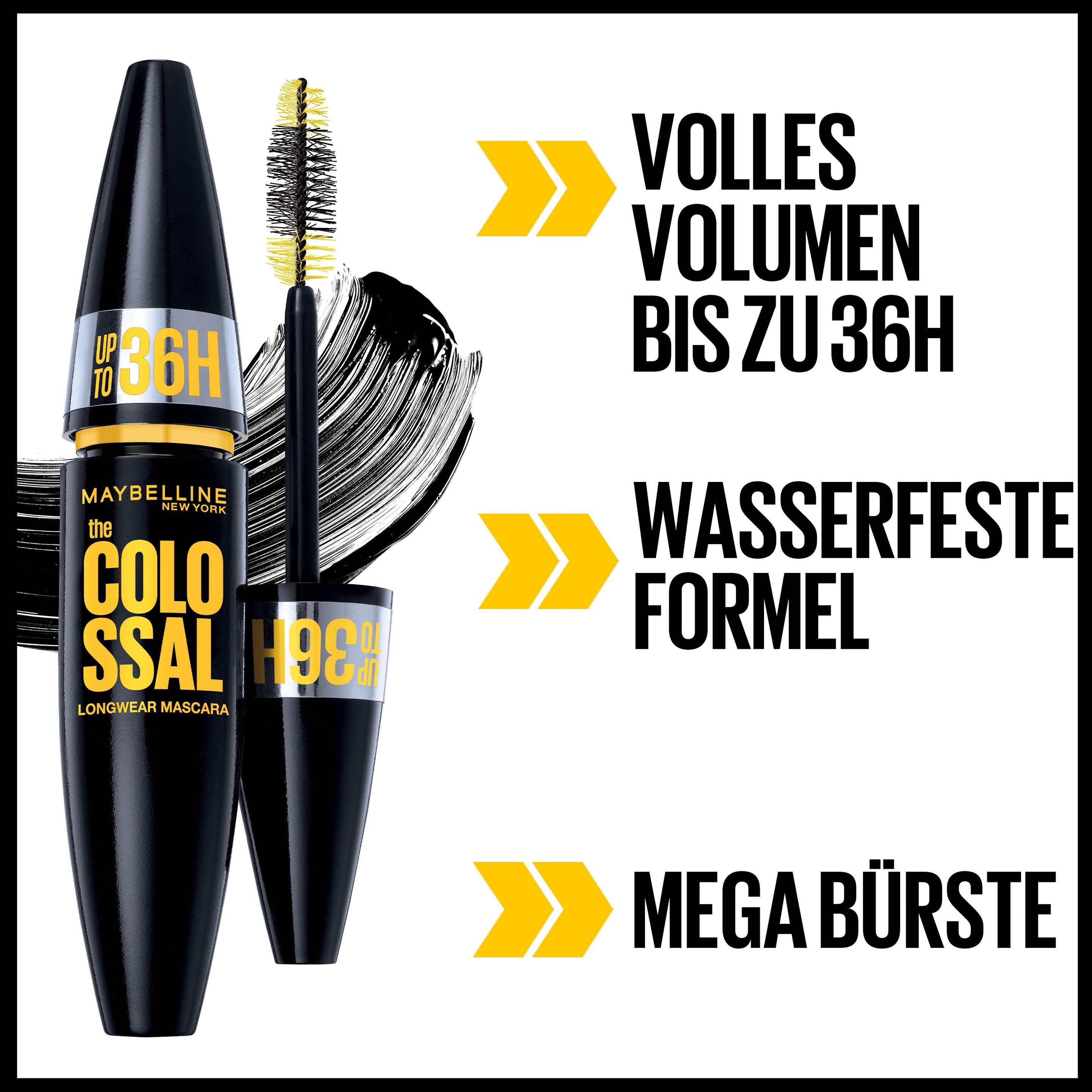 Produktbild MAYBELLINE NEW YORK Mascara Colossal 36H wasserfest 2 von 11