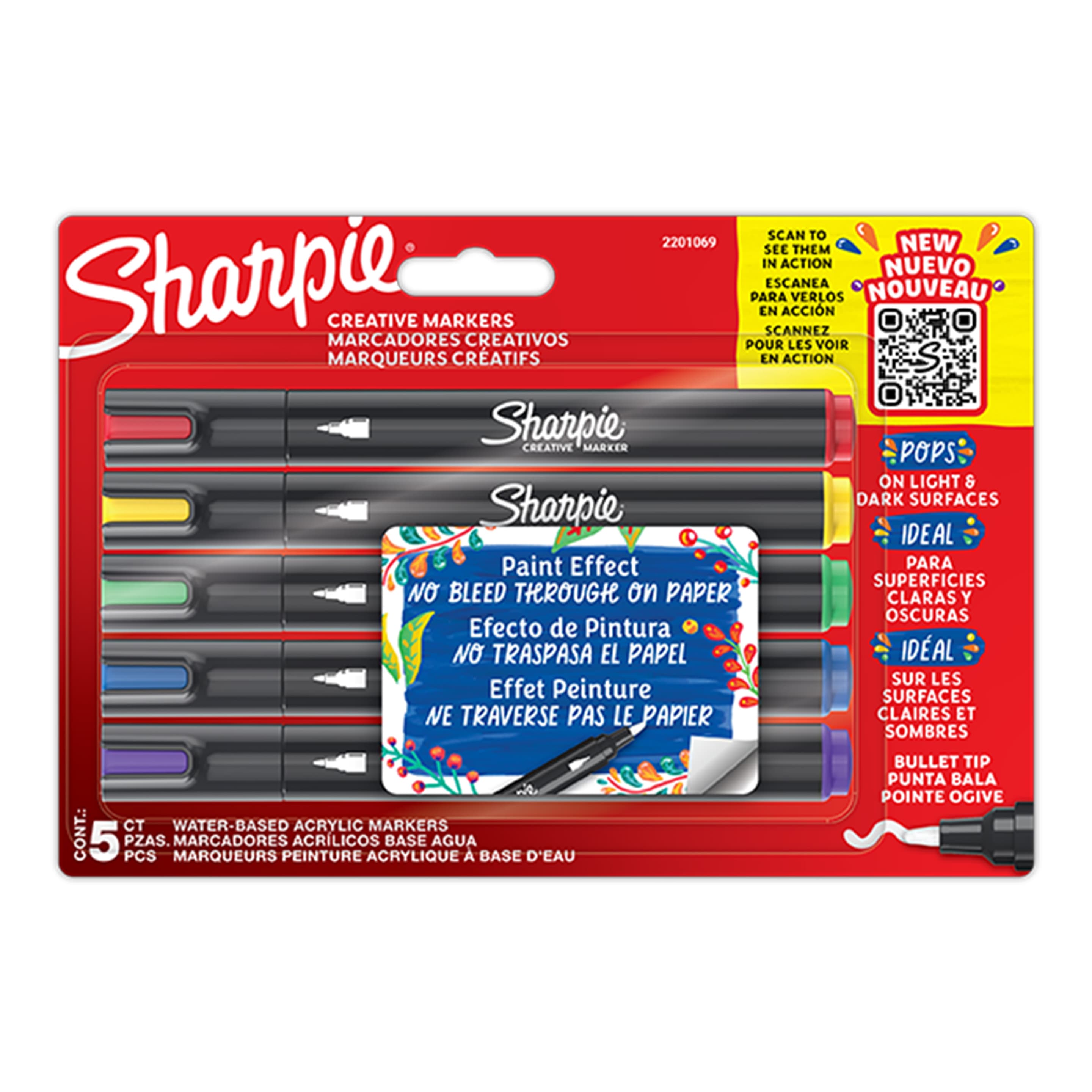 Sharpie Kreativmarker Acryl 5er Set