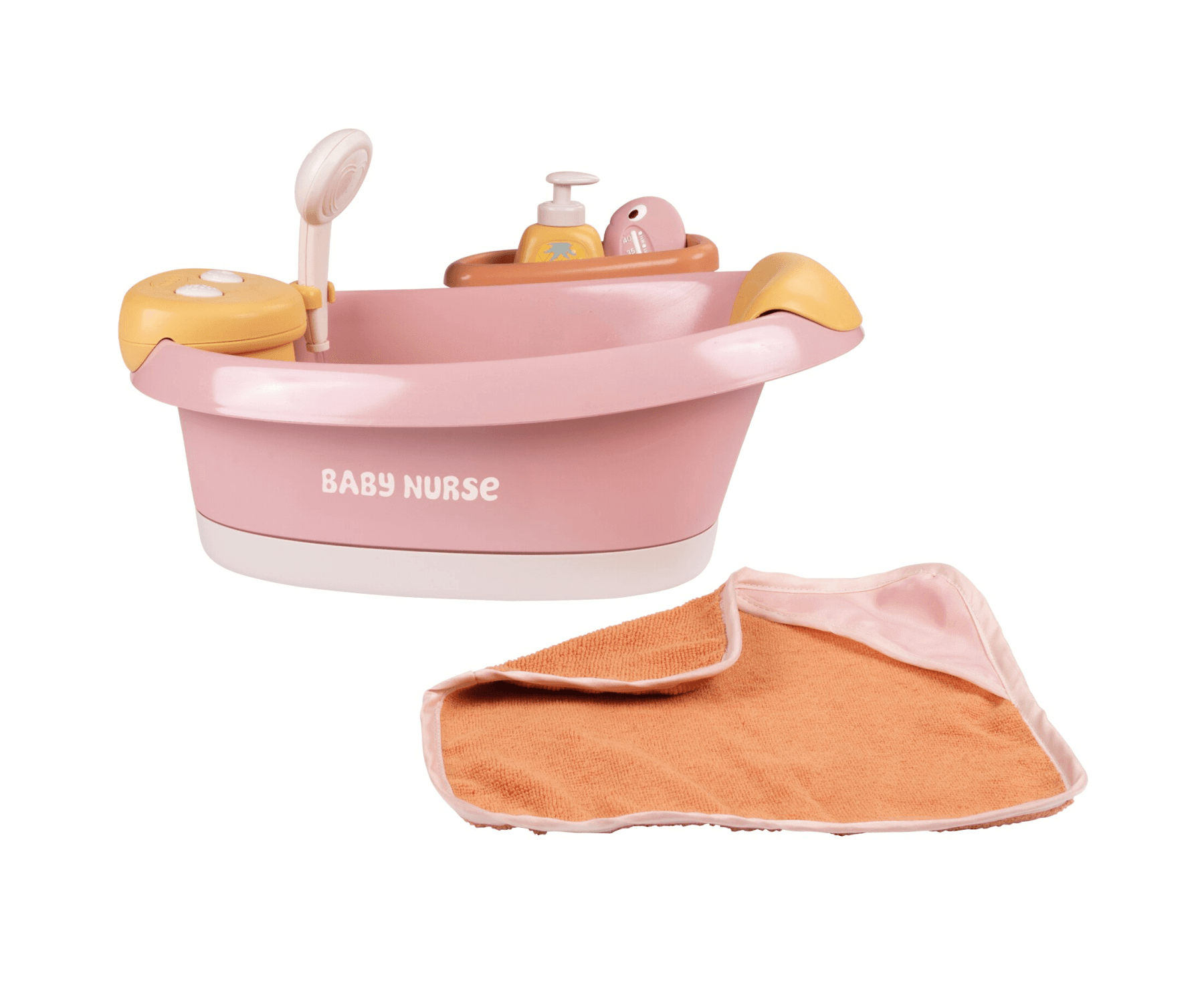 Smoby Baby Nurse Balneo-Puppenbadewanne mit Licht, Wasserstrahl und Zubehör