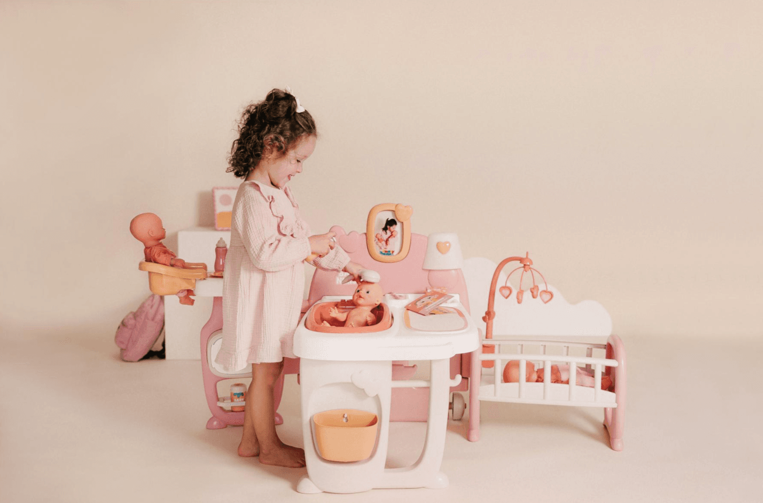 Produktbild Smoby - Baby Nurse Puppen-Spielcenter – Alles für die liebevolle Puppenpflege 6 von 7