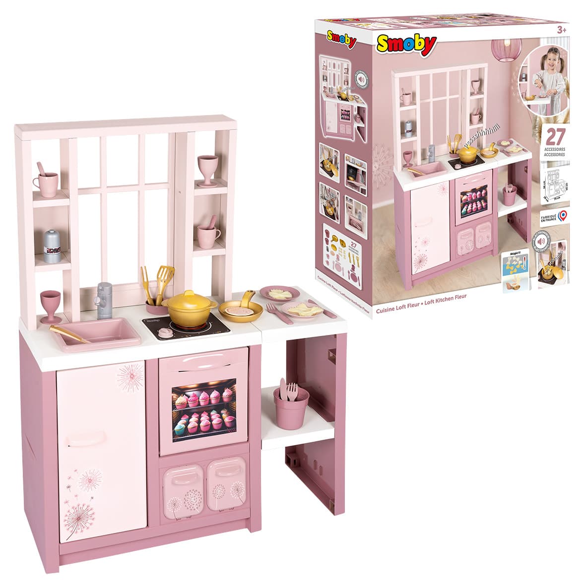 Smoby - Spielküche Loft Fleur