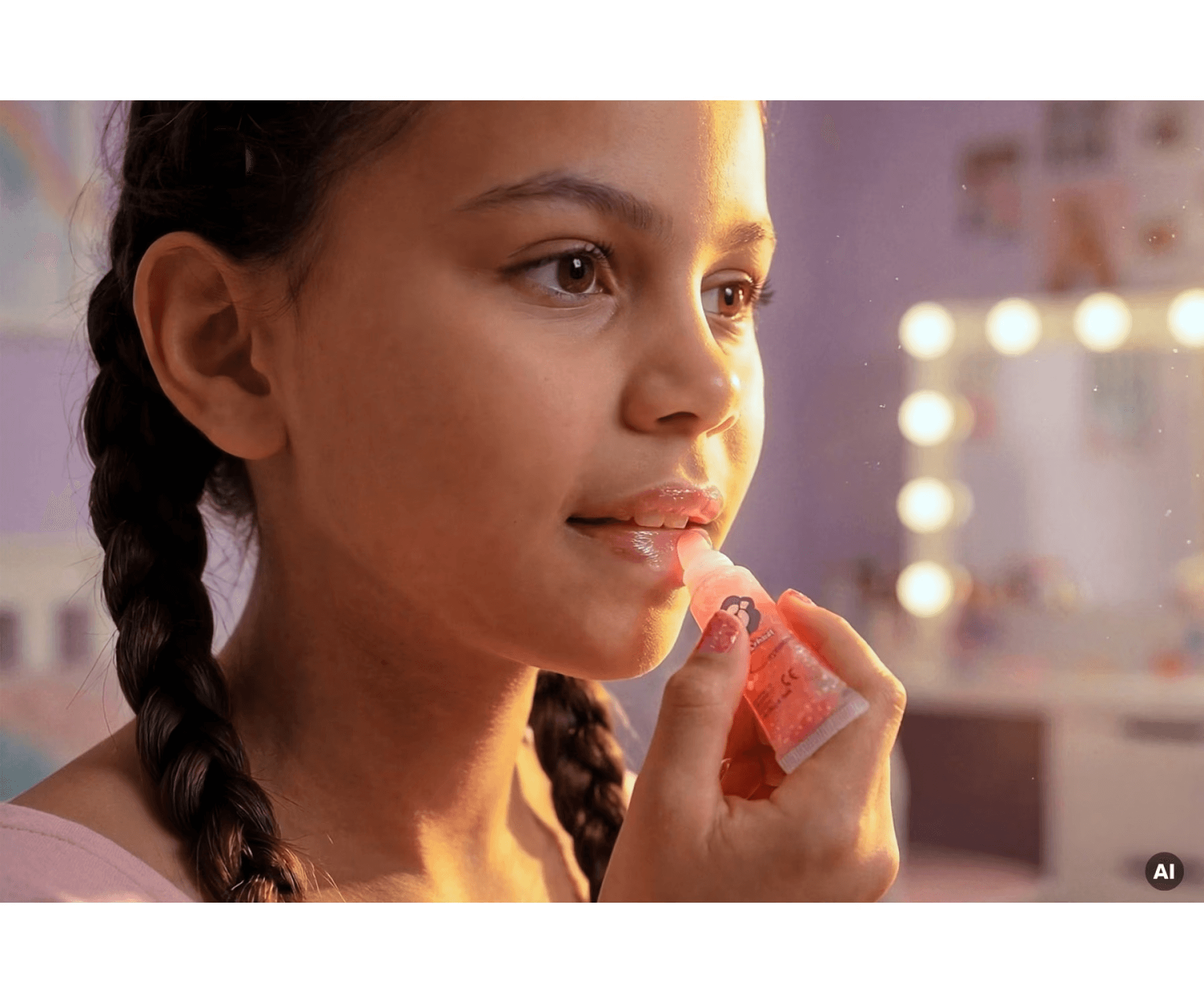 Smoby Glam Me Up Kinderkosmetik 3-in-1 Glow Station mit Nageltrockner, Make-up und Tattoos
