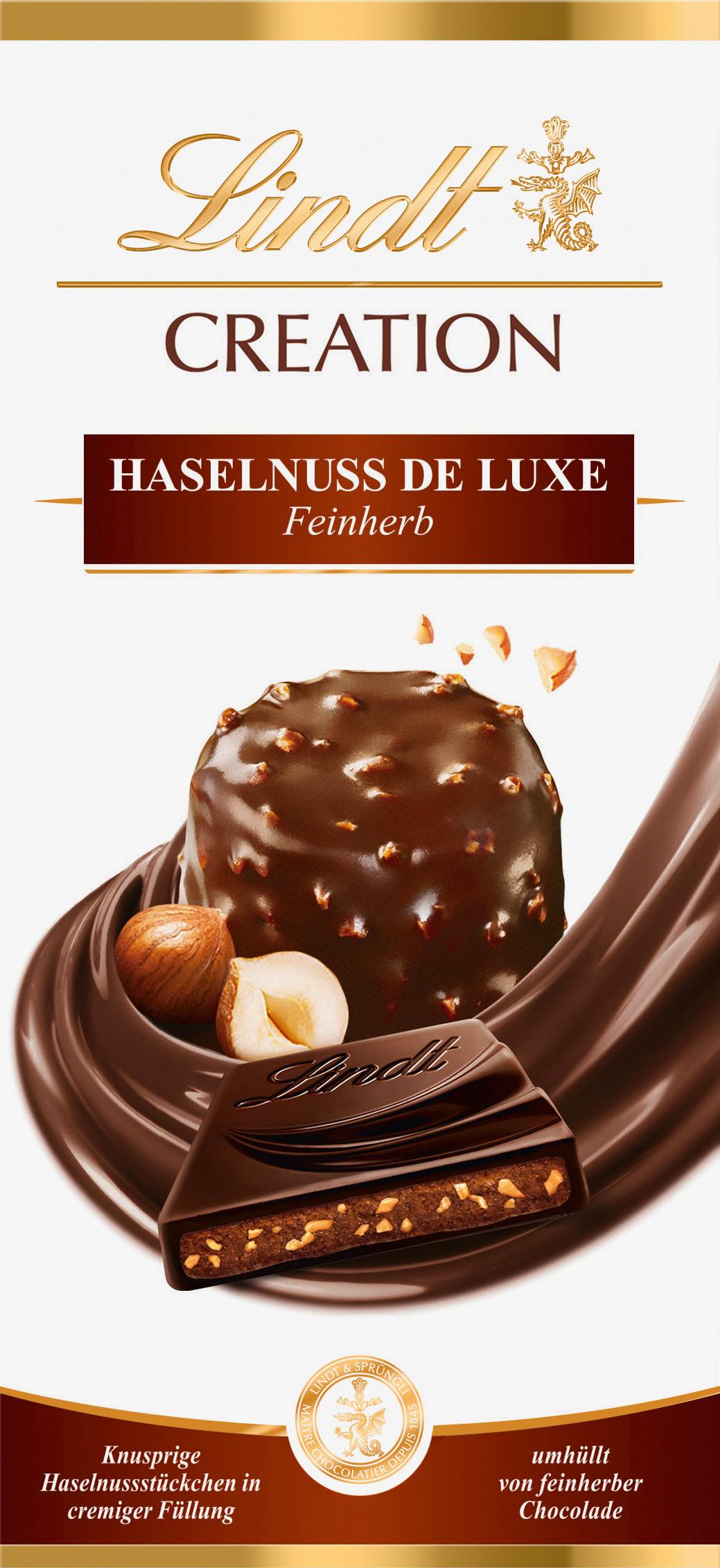 Lindt Creation Haselnuss de Luxe Feinherb Tafel