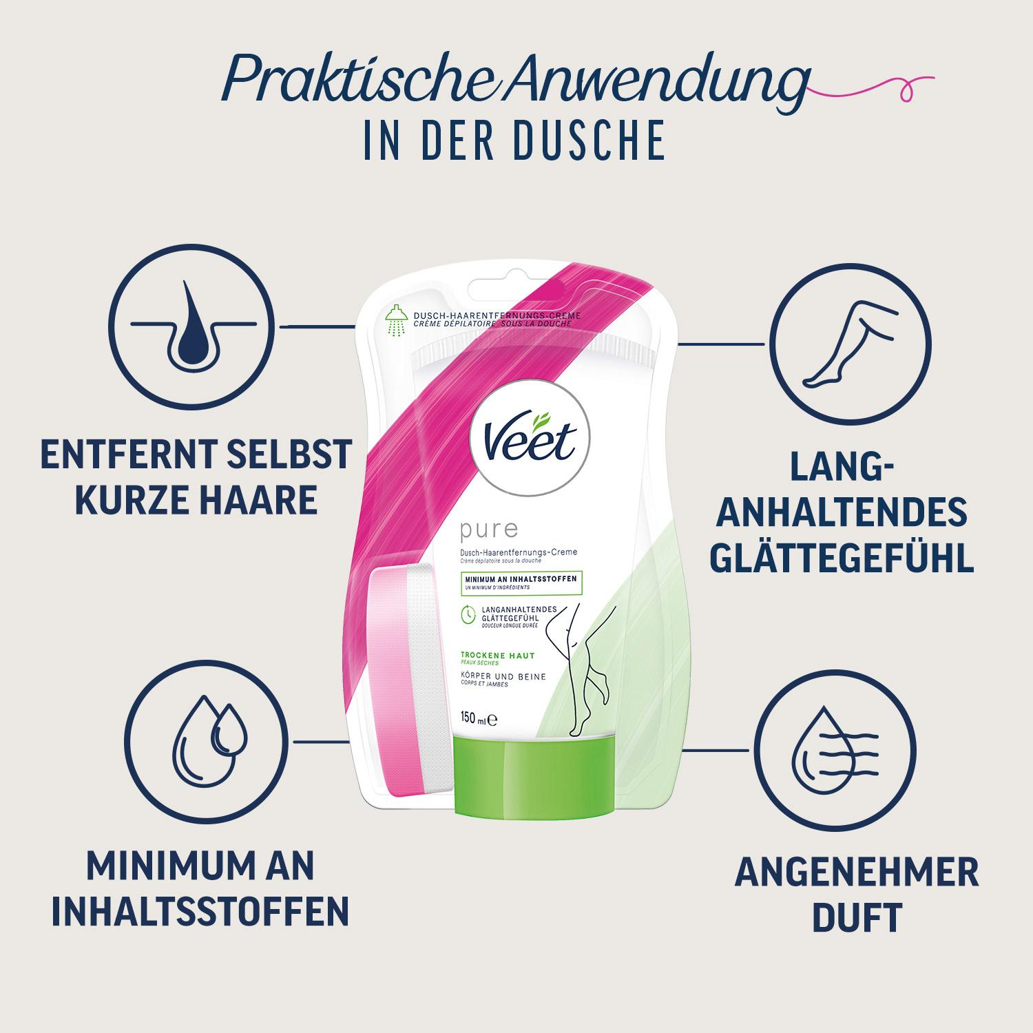 Produktbild Veet pure Dusch-Haarentfernungs-Creme 10 von 11