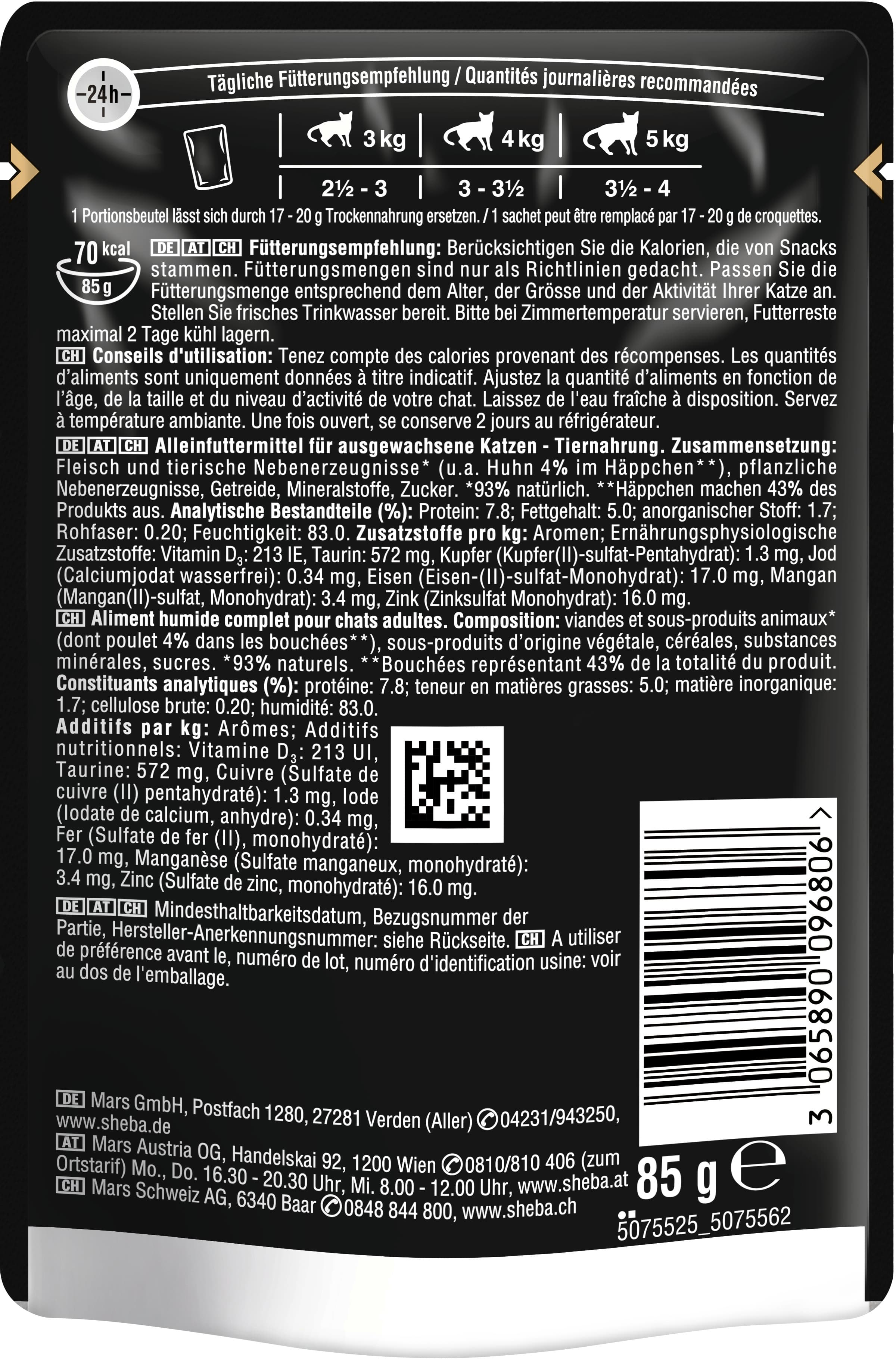 Produktbild Sheba Selection in Sauce mit Huhn 2 von 9