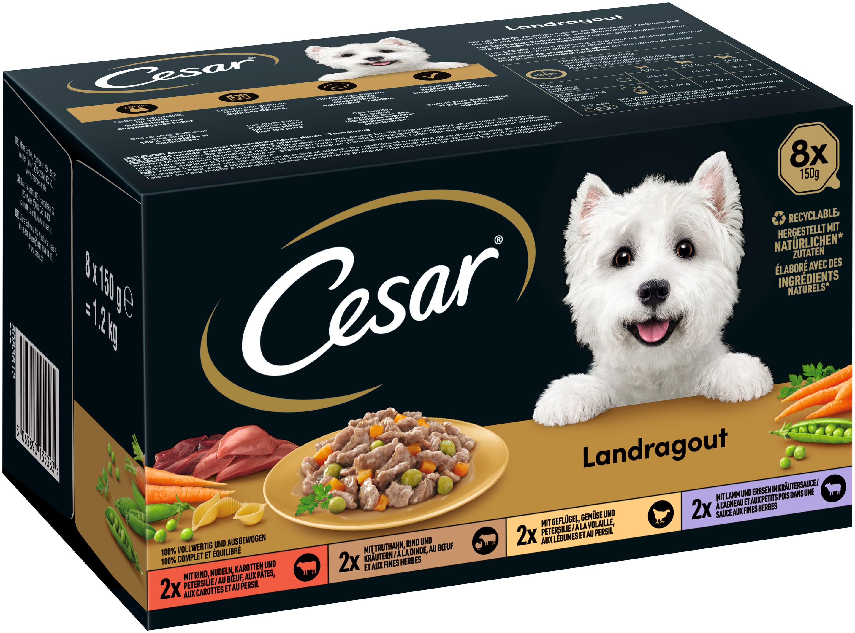 Produktbild CESAR® Schale Multipack Landragout 4 Varietäten 8 x 150g 4 von 7