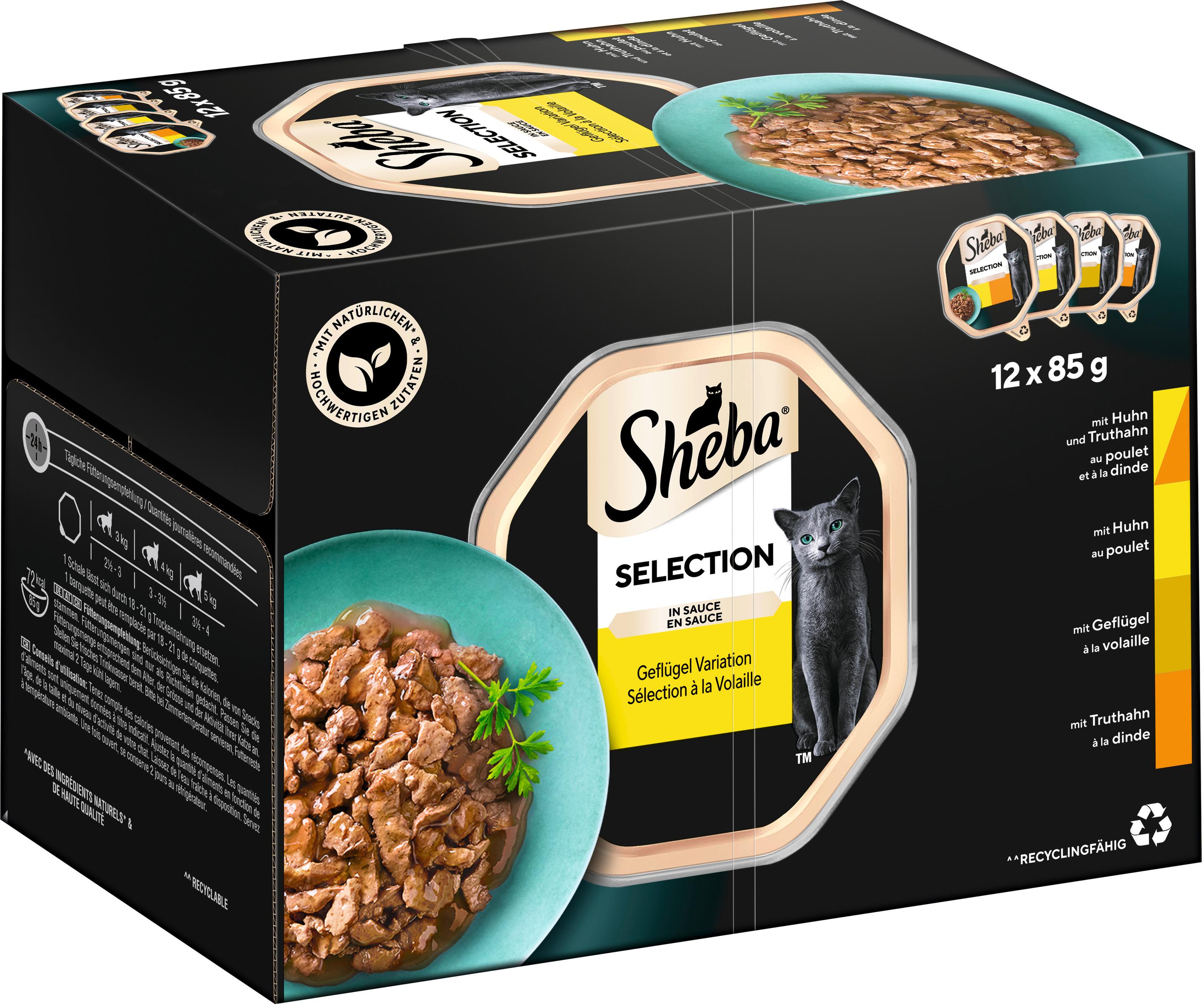 Produktbild SHEBA® Schale Selection in Sauce Geflügel Variation 12x85g 12 von 13