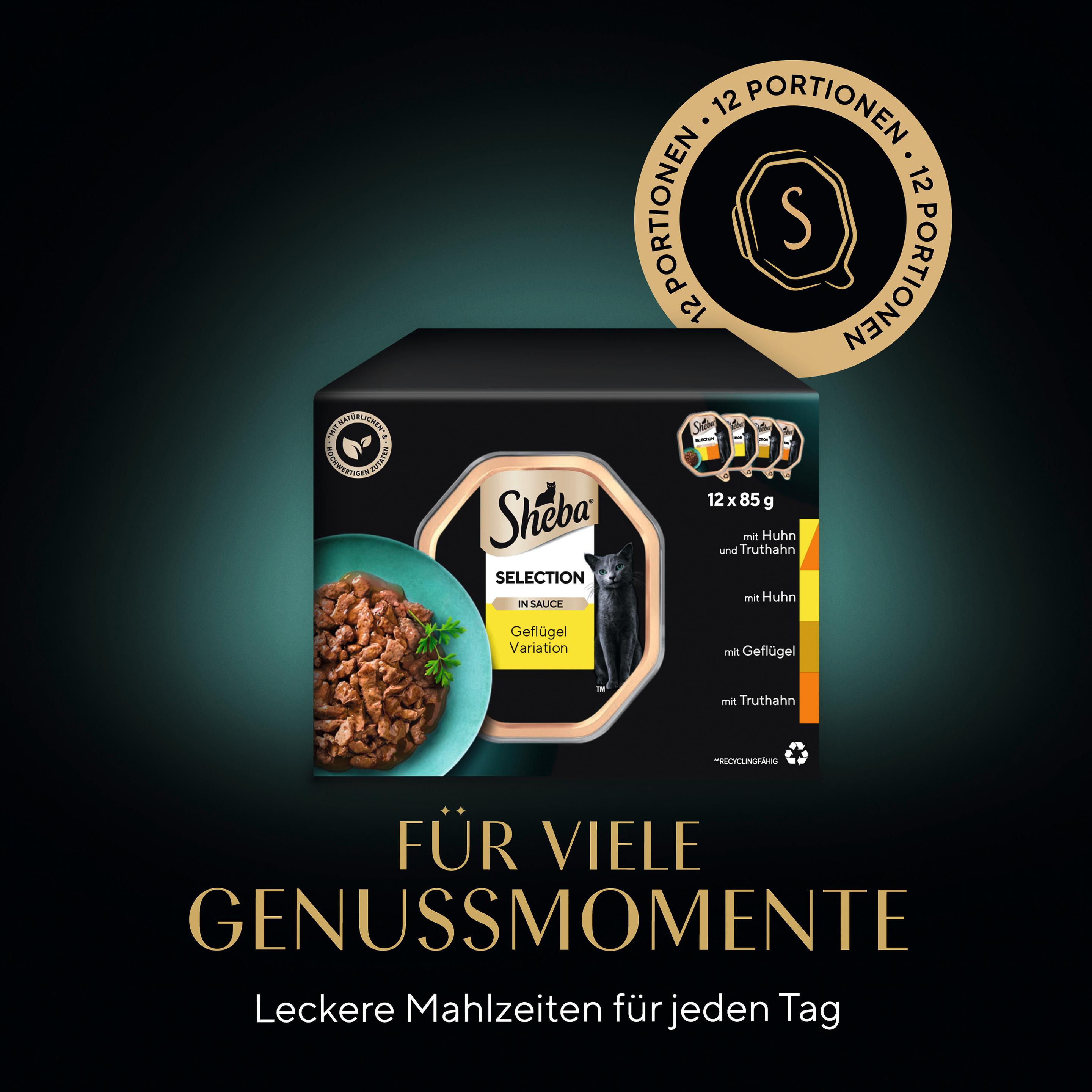 Produktbild SHEBA® Schale Selection in Sauce Geflügel Variation 12x85g 5 von 13