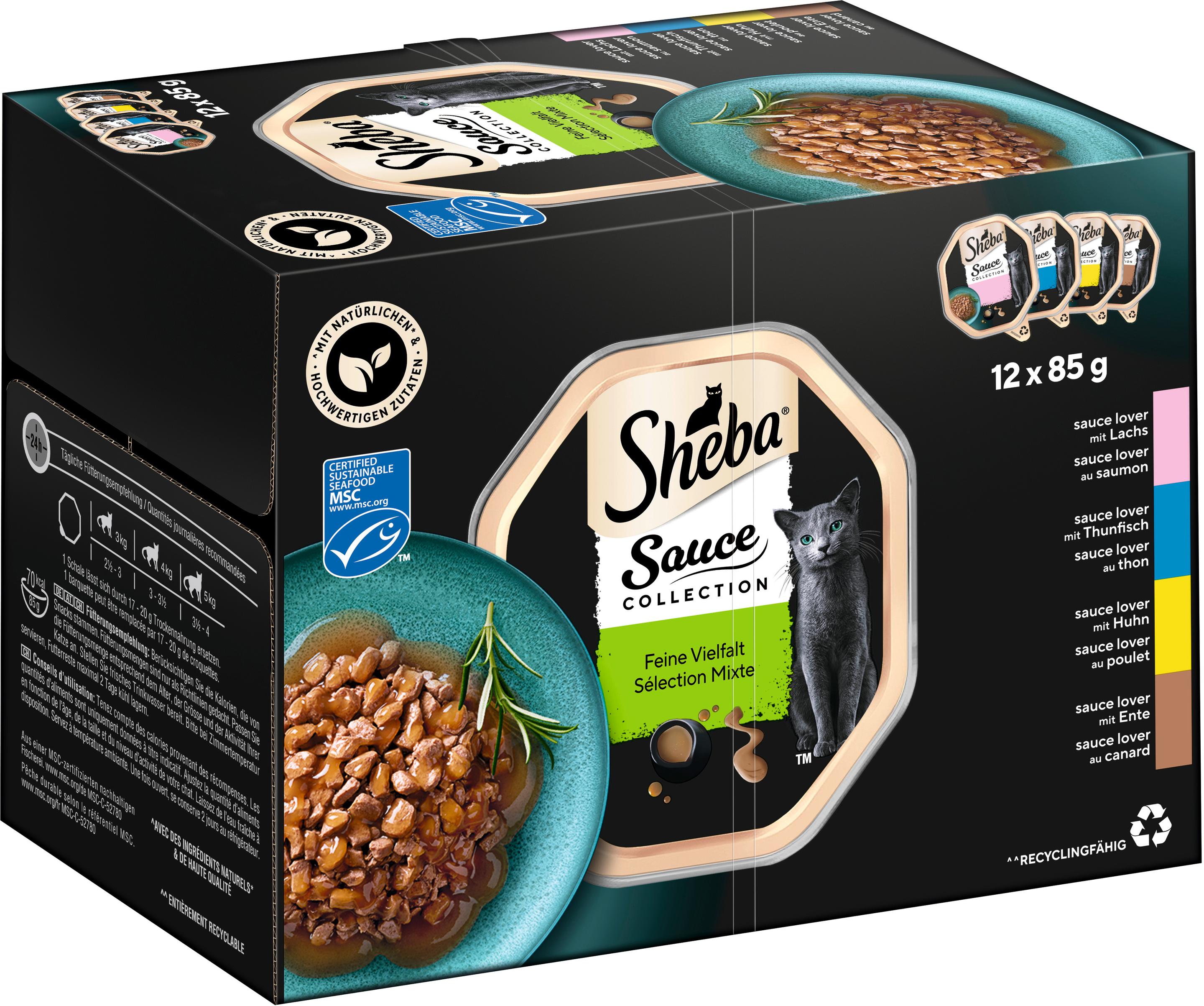 Produktbild SHEBA® Sauce Lover Feine Vielfalt Schale 12x85g 11 von 11